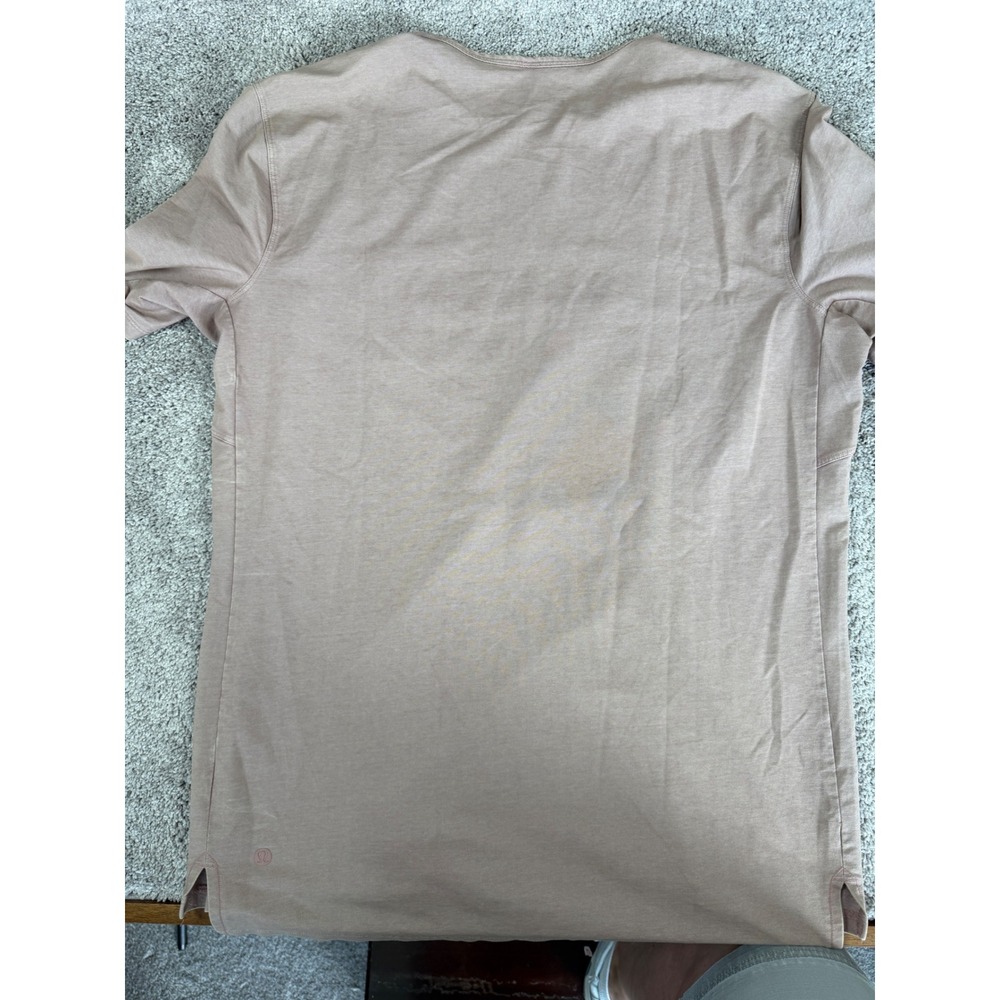 Lululemon Fundamental T-Shirt Mens Gray Short Sleeve Crew Neck - Picture 5 of 5